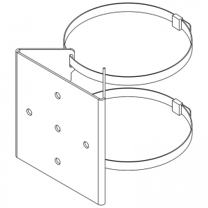 PBC-1-SPX - Pole Mounting Kit suitable for SPARTAN Flood, Up to FL24, Fixings Provided